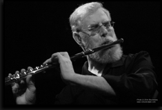 black and white flute photo